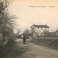 Faramans - Vue de l'école (carte postale ancienne)
